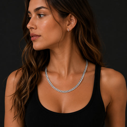 Sterling Silver Miami Cuban Chain & Bracelet