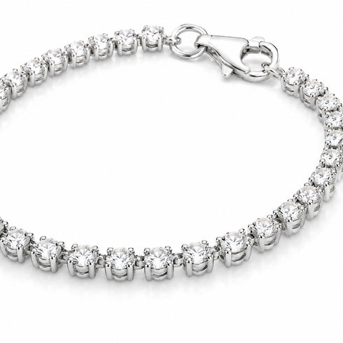 Sterling Silver CZ Tennis Bracelet
