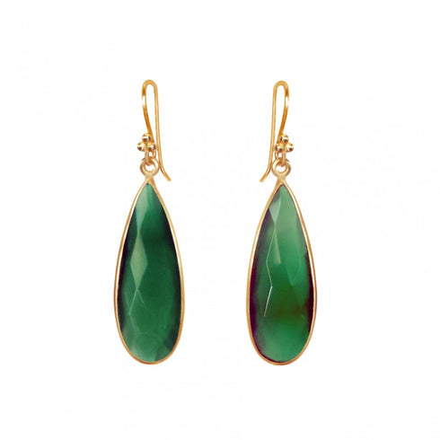 Green Onyx Teardrops