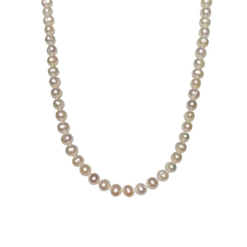 8mm White Freshwater Pearl Necklace