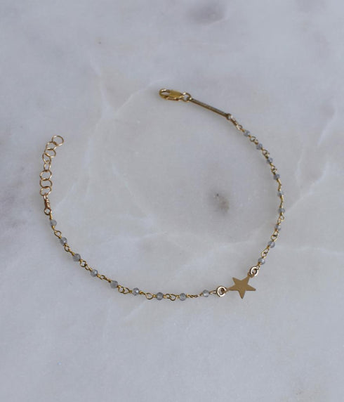 Labradorite One Star Bracelet