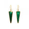 Emerald Triangle Earrings