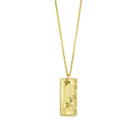 Dandelion in Rectangle Necklace