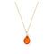 Mandarin Garnet Tear Drop