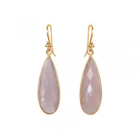 Rose Quartz Teardrops